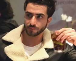 Aly Goni consuming alcohol